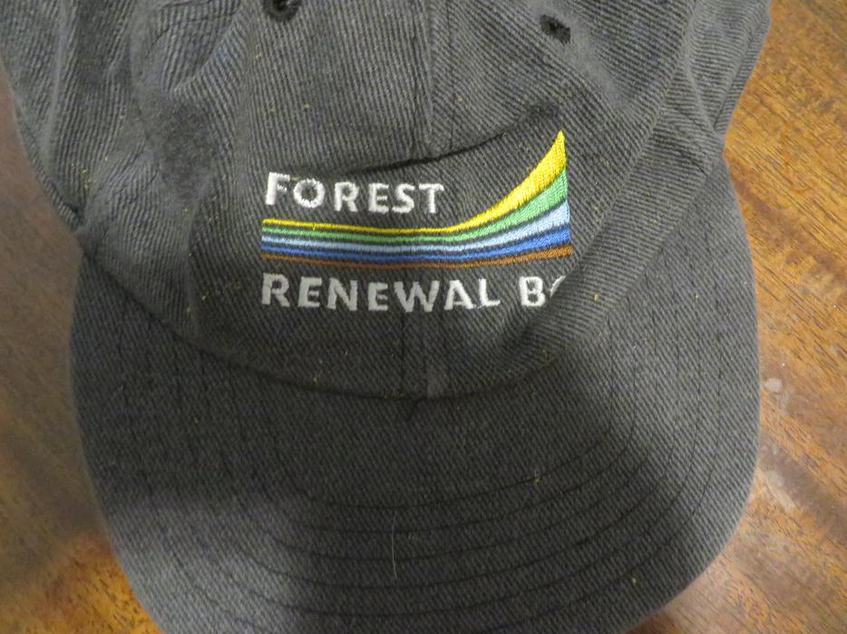 Forest Renewal BC Ball Caps - $15 each obo display photo