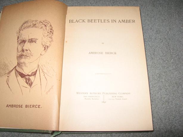 Black Beetles in Amber , First  Ed 1892 .  California illustrated magazine image 1