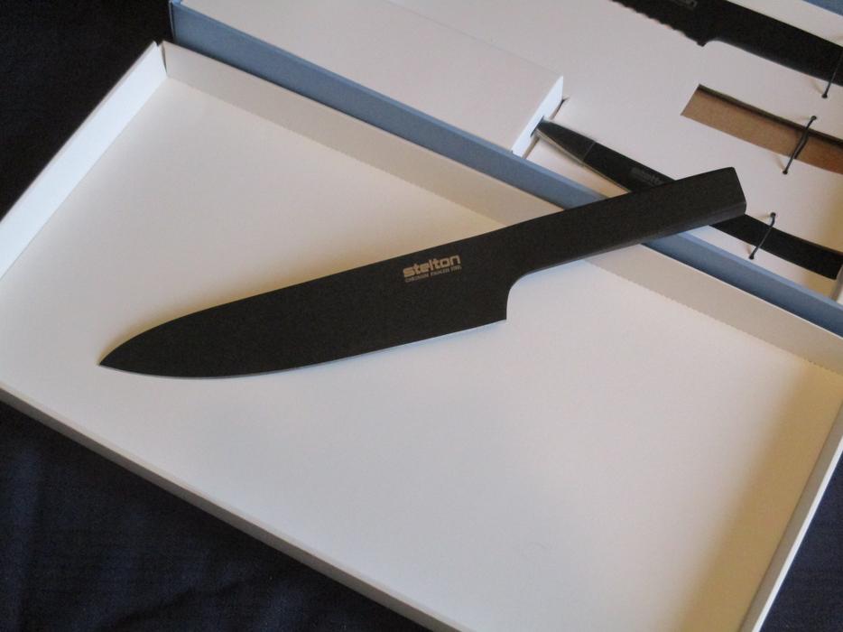 Stelton Pure Black Knife Set, 3 Pieces display photo