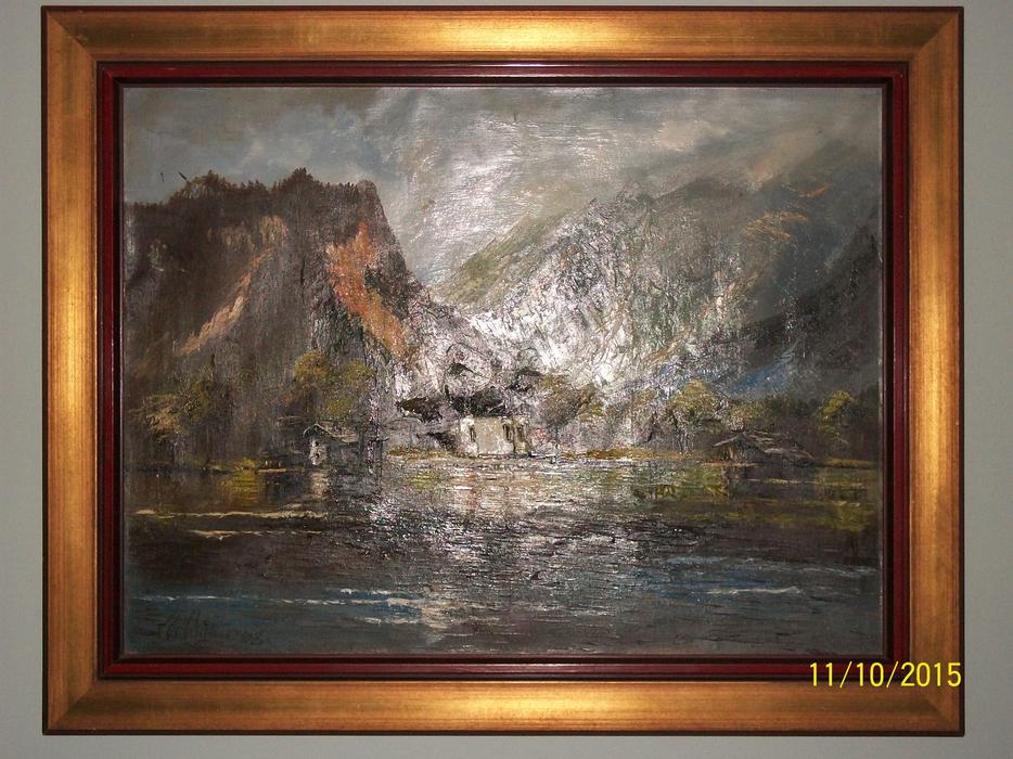 Painting by Karl F. Paulus title in German display photo
