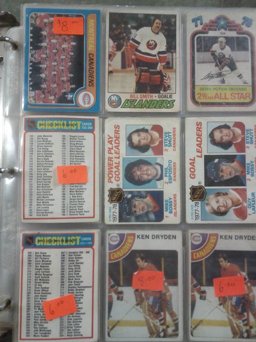 Vintage Hockey Cards display photo