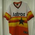 Houston Astros Retro Majestic Jersey. Cooperstown Collection. Adult XL/XXL thumbnail image 1