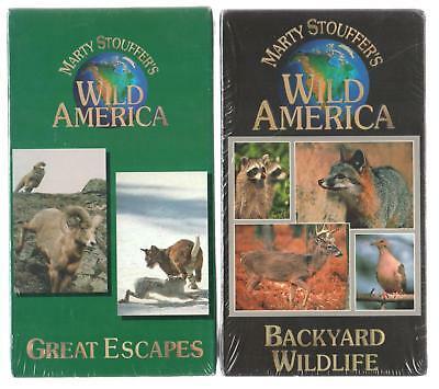WILD AMERICA ANIMAL VIDEOS on VHS display photo