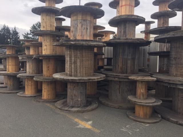 Wooden Cable Reels display photo