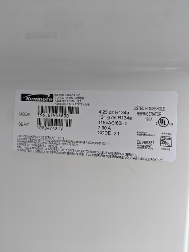 KENMORE FRIDGE NEW AND USED PARTS image 3