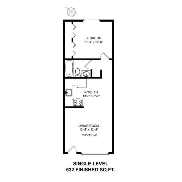 Hillside-Quadra STUNNING 1 BDRM!! Quiet and Convenient image 1