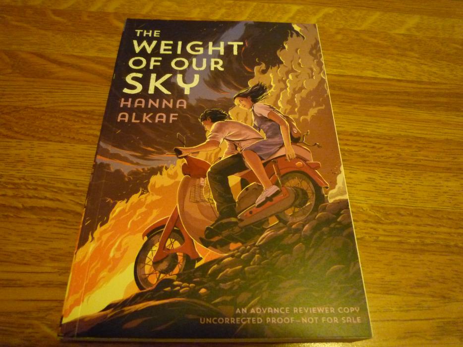 The Weight of our Sky - a rare advance readers copy display photo