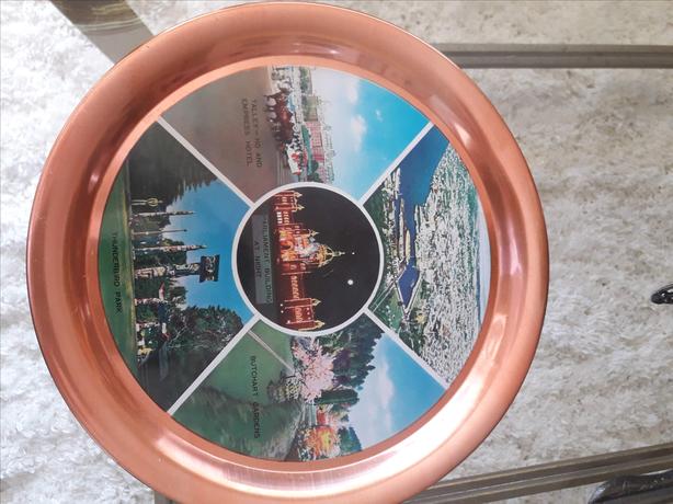 Cast Iron Teapot Ceramic Souvenir of Canada Coat of Arms And Victoria Souvenir image 2