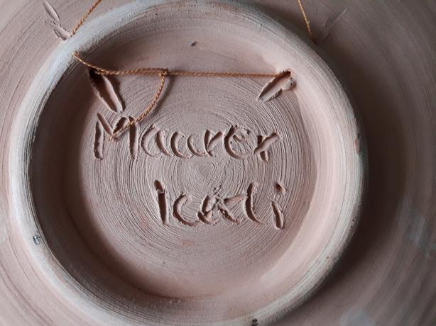 Large Decorative Hand Painted Plate Wall Hanging Budapest image 2