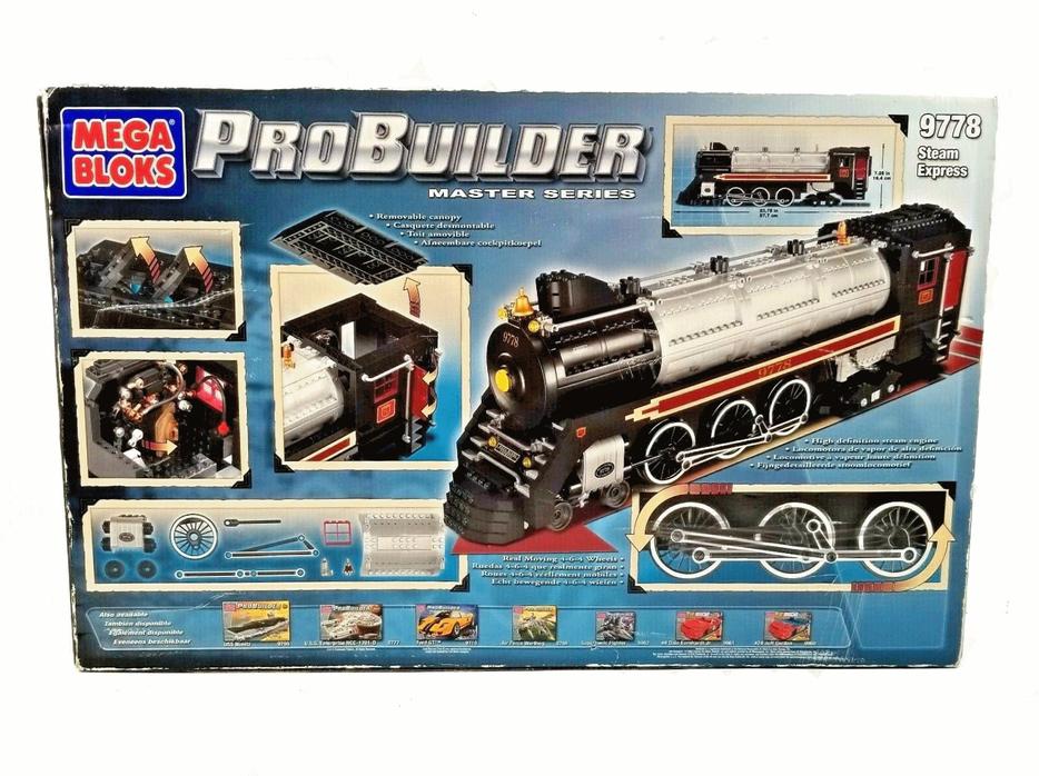 Megabloks Pro Builder Steam Train #9778 display photo