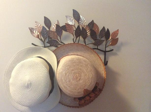 Decorative Mirror & Hat Hooks image 2