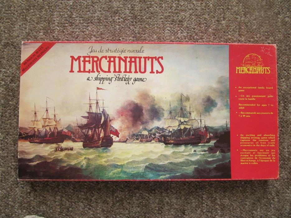 1970's Mercanauts Strategy Board Game. French and English. COMPLETE display photo