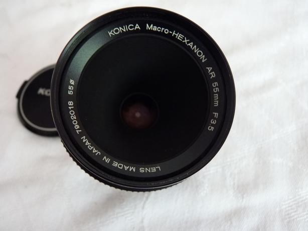 Konica Hexanon 55mm 3.5 Macro 35mm film SLR lens image 1