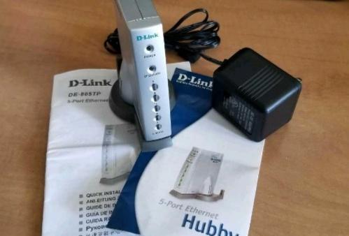D-Link DE-805TP 10Mbps Ethernet Mini Hub 5-Port display photo