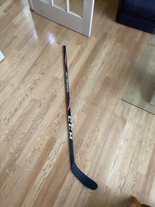 CCM Jetspeed FT3 Toe Pattern Pro Stock Hockey Stick display photo
