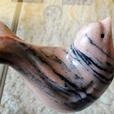 MARBLE PINK STONE CARVED BIRD DOVE thumbnail image 1