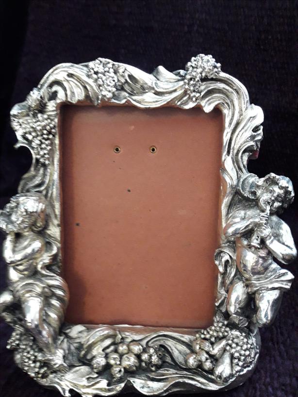 Antique CHERUBS ANGELS Victorian Picture Frame, Unique, Made in Italy image 4