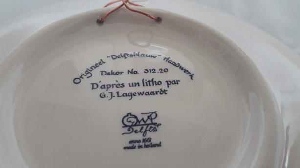ORIGINAL DELFTS BLAUW HOLLAND BLUE DELFT MADE IN HOLLAND image 2