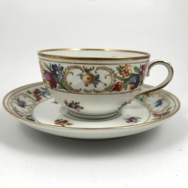 Large Teaset Schumann BAVARIA Porcelain Empress Dresden Flowers image 2