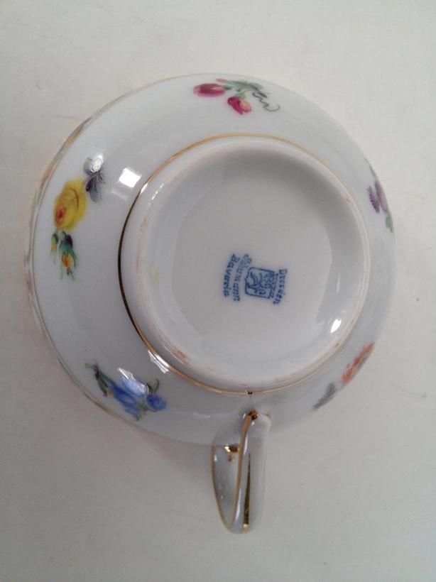 Large Teaset Schumann BAVARIA Porcelain Empress Dresden Flowers image 4