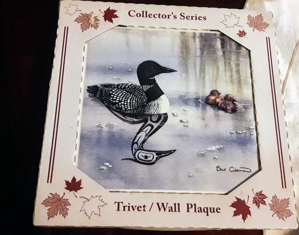 Art by Sue Coleman: Collector's Series Trivet/ Wall Plaque Signed image 2