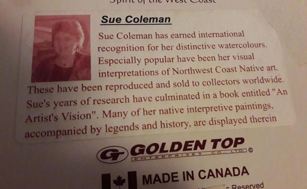 Art by Sue Coleman: Collector's Series Trivet/ Wall Plaque Signed image 4