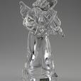 New Mikasa Herald Angelic Figurine with Violin  Lead Crystal, Germany thumbnail image 3