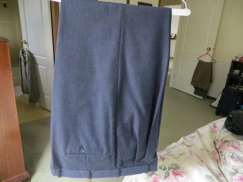 Assorted Men's Slacks, Some Never Worn - Cottons/Polyesters and Wool Blends display photo
