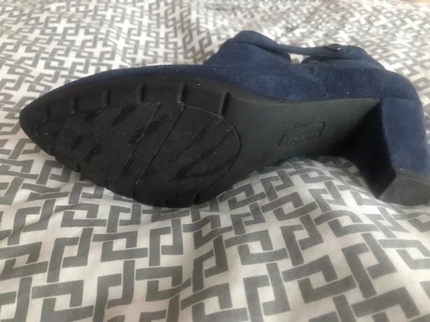 Blue suede boots by Anne Klein image 5