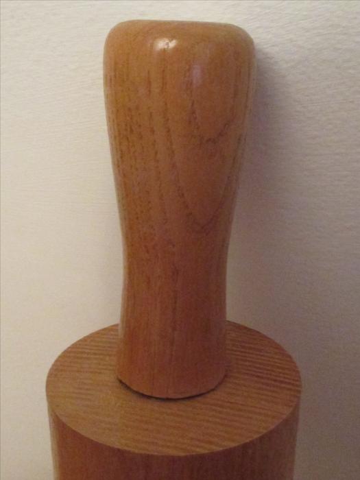 Handmade Solid Oak Rolling Pin display photo