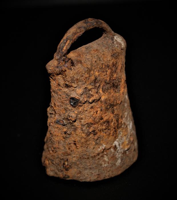 Byzantine iron bell display photo