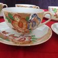 Vintage Japanese Fine China Luster Ware Hand Painted Tea Cups And Saucers thumbnail image 3
