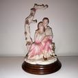 Two Porcelain sculptures on wooden bases $85 ea. thumbnail image 3