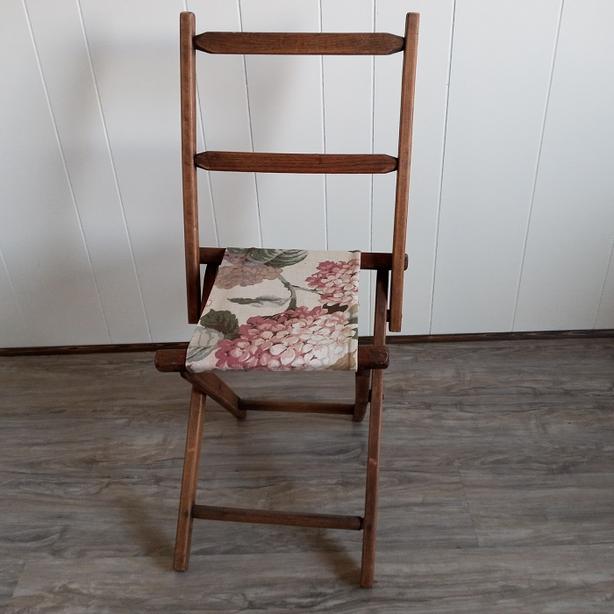 Antique Fold Up Doll Chair image 1