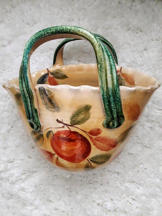 Large Basket Bowl Handmade in Italy, Frutta - Laccata Collection by Modigliani image 3