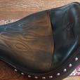 CORBIN Classic Solo Leather Saddle Seat (HD Softail Blackline Motorcycle) thumbnail image 3