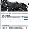 CORBIN Classic Solo Leather Saddle Seat (HD Softail Blackline Motorcycle) thumbnail image 7