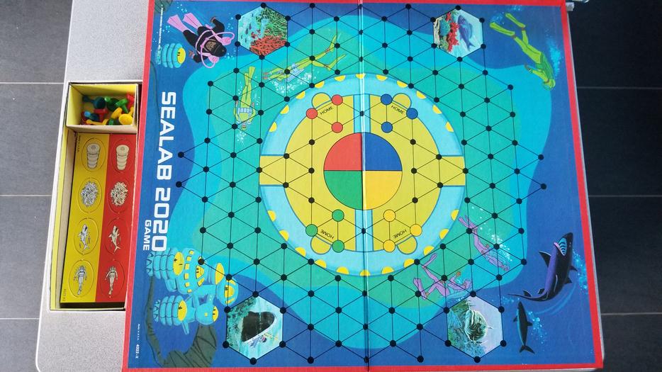 Vintage Sealab 2020 board game display photo
